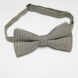 Pajaritas de algodón para hombres, corbata a cuadros, pajarita de mariposa, corbata de negocios Gravata Cravate