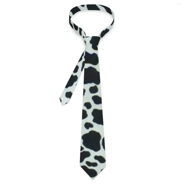 Nœuds papillons imprimé vache cravate points noirs rétro cou décontracté pour unisexe adulte vêtements quotidiens fête qualité collier conception cravate accessoires