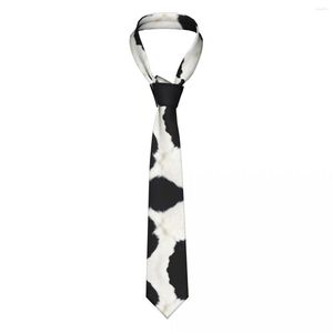 Bow Ties Cow Skin Print Neckties Unisexe Polyester 8 cm Cows Nour de fourrure pour hommes Accessoires de chemises larges en soie