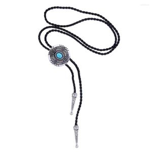 Boog bindjes creatieve mode retro totem turquoise bolo tie