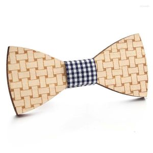 Boogbladen kruis grens houten stropdas hout gevlochten stropdas Europese en Amerikaanse herenvlinder donn22