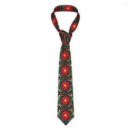 Pañuelos de arco personalizados mexicano español bordado flores corbata para hombres formal tradicional textil seda boda corbata