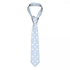 Boogbindingen schattige eend bloem unisex stropdas mode polyester 8 cm smalle cartoon nek stropdas voor heren dagelijkse slijtage gravatas feest