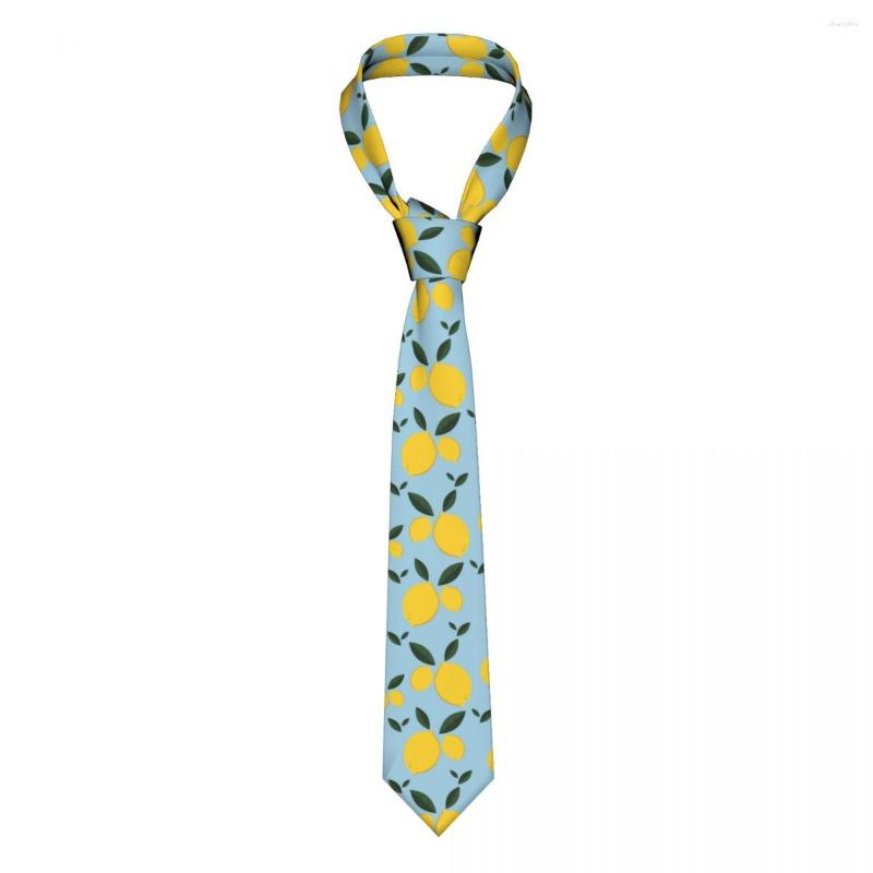 Бабочки Симпатичные фруктовые лимонные галстуки для мужчин женщины полиэстер 8 см шейный галстук для мужчин шелк классические аксессуары Gravatas Свадебные аксессуары