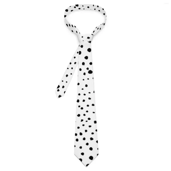 Nœuds papillons Dalmatien Spots Cravate Daily Wear Party Cou Rétro Tendance pour adulte Collier personnalisé Cravate Cadeau