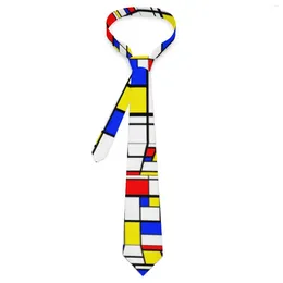 Nœuds papillon de Stijl Cube Cravate Coloré Géométrique Quotidien Porter Cou Hommes Femmes Cool Mode Cravate Accessoires Qualité Col Graphique