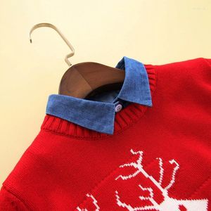 Pajaritas camisa de solapa de mezclilla collares desmontables para niños niñas cuello falso falso niños blusa accesorios de ropa Fred22