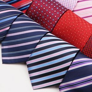 Bow Ties Design Polyester Tie Blue Striped Coldie for Men Business Wedding Party Robe Daily Wear Cravat Accessoires Cadeaux