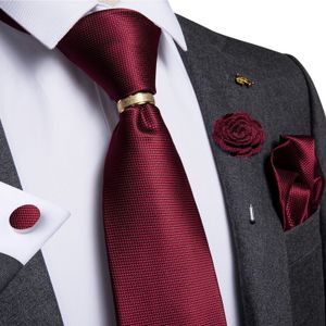 Bow Ties Designer Men's Ties Luxury 8cm Wedding Ties For Silk Jacquard Woven Men Necktie Ring Brooch Cufflinks Hanky Set DiBanGu 231102