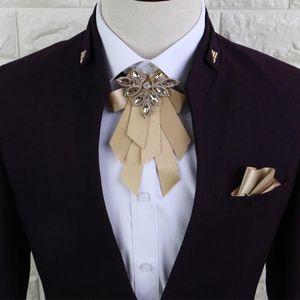 Noeuds Papillon Diamant Cravate Homme Et Femme Britannique Européen Américain Costume Chemise Cravate Époux Homme Hôte