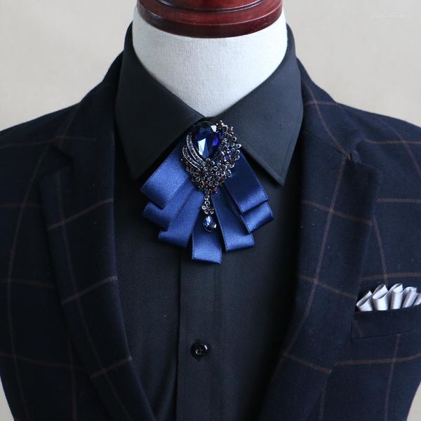 Pajaritas Diamante Cinta Flores Corbata Para Hombres Traje Vestido Esmoquin Camisa Cuello Arcos Boda Novio Bowknot Musical Elegante Corbatas