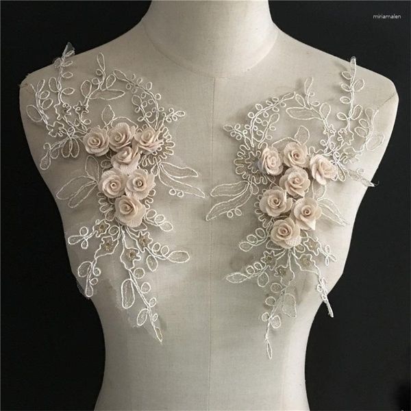 Noeuds papillon bricolage fleur dentelle broderie chemise faux col pour femme tissu garniture coudre sur robe vêtements applique chemisier couture décolleté