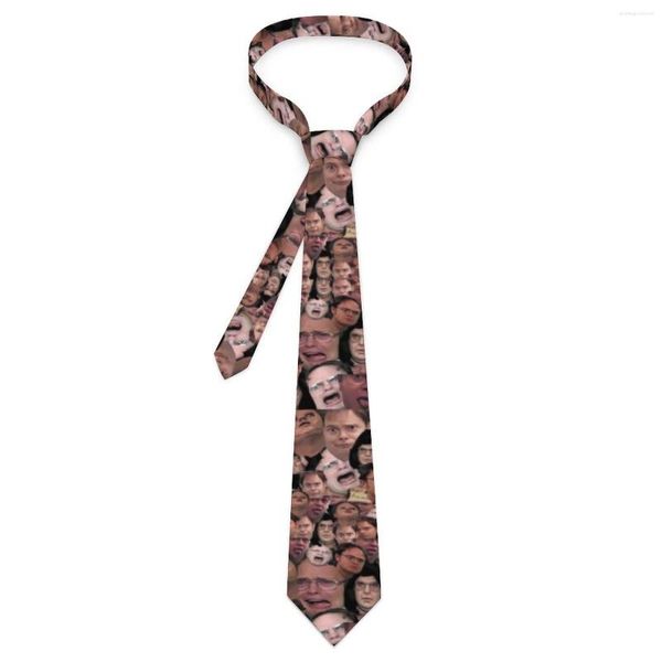 Papillon Dwight Schrute Cravatta Divertente Uomo Affari Collo Classico Casual Per Cravatta con colletto dal design maschile Idea regalo