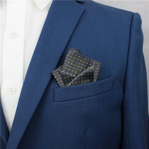 Boogbladen elegante Franse mannen vrouwen stoffen jacquard broche pin pocket square bruidegom bruidegeld borst handdoek hankies banket zakdoeken