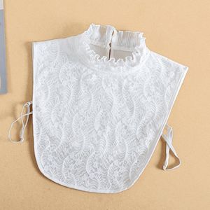 Pajaritas elegantes collares falsos blancos para camisa de mujer blusa de mujer desmontable medio cuello falso suéter decorativo Faux Col