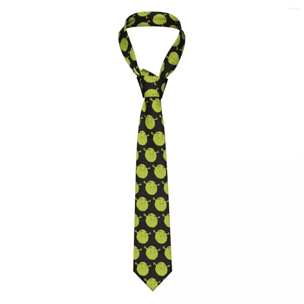 Bow Linds Face Tie Shrek Hip-Hop Street Cravat Business Checktie Polyester