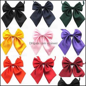 Pajaritas Accesorios de moda Mujer Chica Color sólido Grande para Bank El Vestido Traje Camisas Decoración Dro Dh0Kf