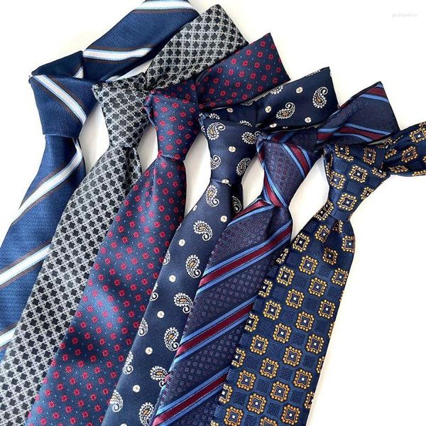Noeuds papillon mode bleu violet rouge cravate hommes affaires formel mariage cravate rayure Floral cou points chemise robe accessoires