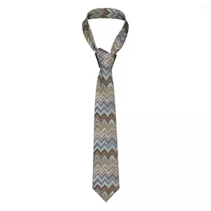 Bow Ties Fashion Bohemian Colorful Chic Neckties for Men Personnalise Silk Geometric Zigzag Mariage Cou