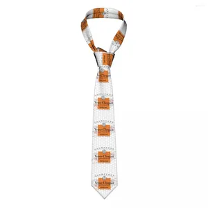 Cravates d'arc Cravates de champagne de mode pour hommes Cravate de cou d'affaires de bière Clicquot en soie personnalisée
