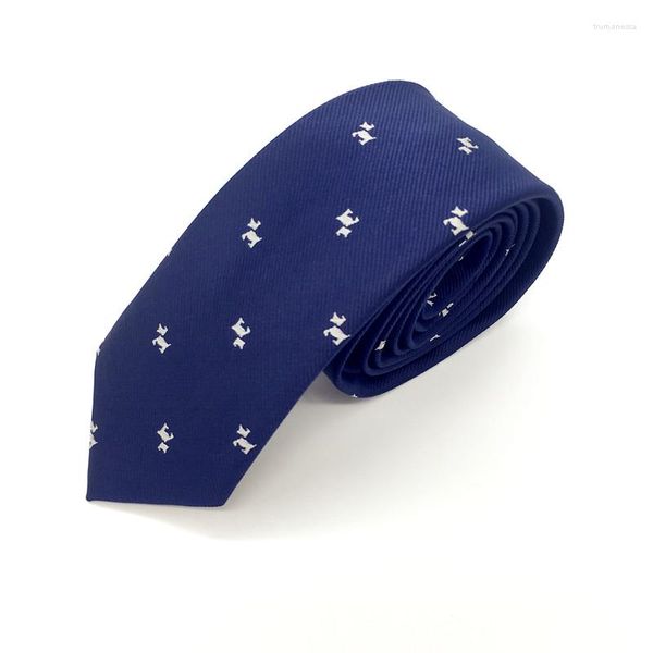 Noeuds papillon Fashion Dog Men Skinny Black Navy Slim Tie Party Gift Cravate