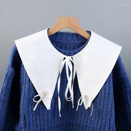 Bow Linds Fashion Collar False para mujeres Sweater Wedate Dress Camiseta Desmejable Coloque Femenino Accesorio falso removible