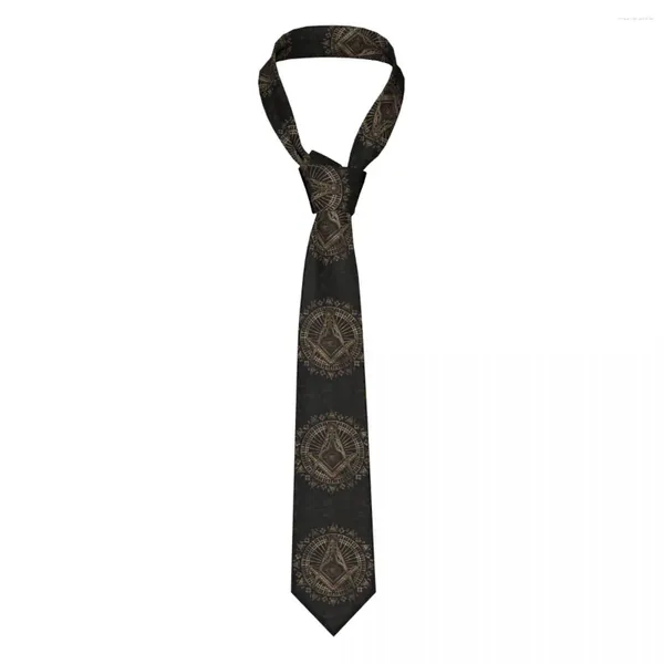 Bow Ties Fashion Freemasonry Symbol Neck Men Personnalized Silk Mason Neckties For Office Cravat