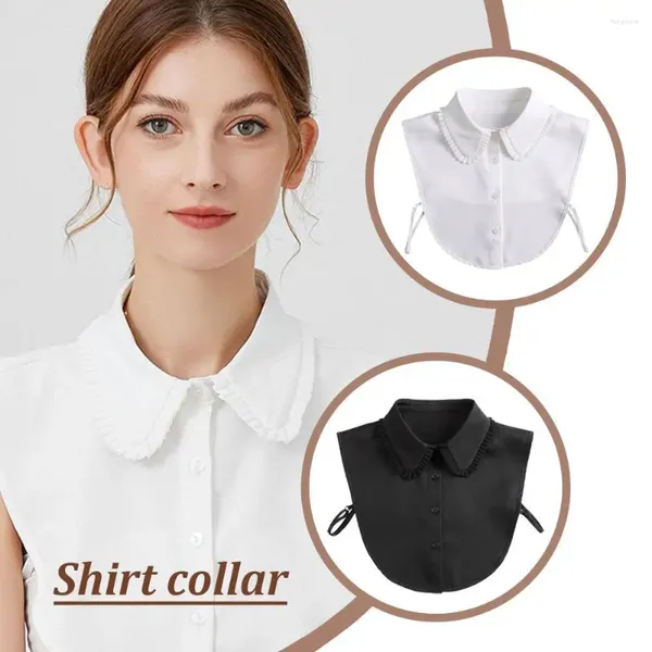 Bow Ties Fashion Front Front Fake Collar Femmes Edge Stand Détachable Faux Faux Girls Pull Shirt Blouse