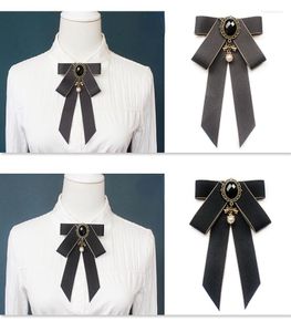 Bow Ties Fashion Handmade Ribbon Tie For Woman Girls Bank White Shirt Collar Bowtie Flower British College Style