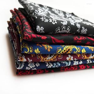Strikjes Mode Mannen Cashew Paisley Patroon Man Borst Handdoek Vier Vierkanten Pak Pocket Multicolor Hoofddoek (25 25 Cm)