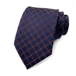 Noeuds papillon mode hommes soie à la main cravate bleu marine Plaids Ascot Gravatas Luxe Pour Corbatas Para Hombre accessoires TK-14