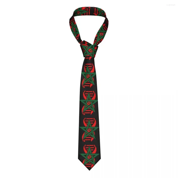 Bow Ties Fashion Moroccan Flag Is dans mon ADN Maroc pour Office Custom Men Necktie