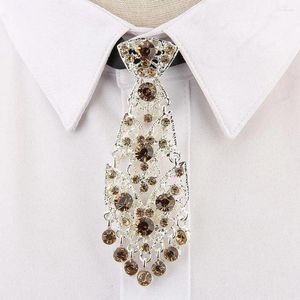 Strikbanden faux kristallen stropdassen