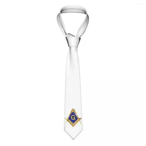 Bow Ties Freemason Gold Square Masonic Nesties 8 cm smal Mason Neck Tie Shirt Accessoires Gravatas Wedding Cosplay Props