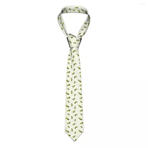 Nœuds papillon motif funky avec concombres hommes femmes cravates mode polyester 8 cm cravate à col étroit hommes chemise accessoires affaires
