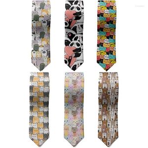 Bow Ties Funny Mini Animal Cartoon Tie Men's Business Men Polyester Women's Slim Cute Shirt Suit ACCESSOIRES ACCESSOIRES CASSOIR