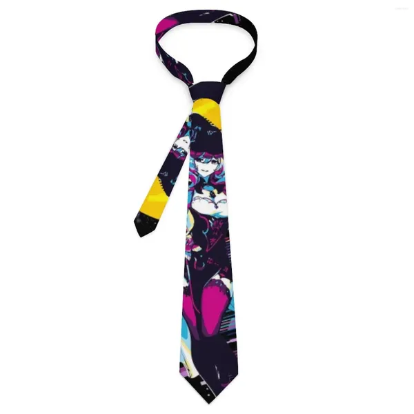 Nœuds papillon Genshin Impact Tie 80s Retro Cosplay Party Neck Casual pour unisexe adulte graphique collier cravate idée cadeau