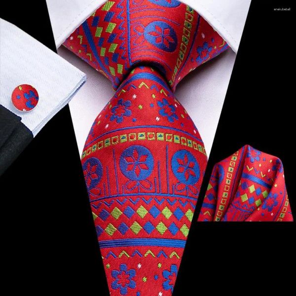 Nœuds papillon cadeau de Noël pour hommes 2023 rouge bleu marque de mode fête de mariage cravate handky bouton de manchette en gros salut-cravate designer