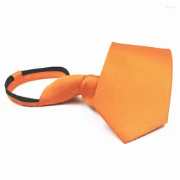 Bow Ties Gift Men Tie Tie Mariage de soie à rayures orange pour une goutte de qualité