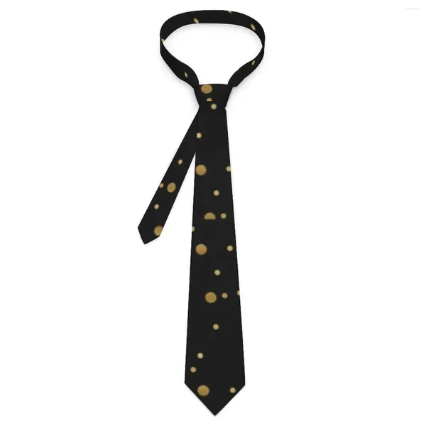 Bow Ties Gold Polka Dot Tie vintage Imprimé élégant Necage pour hommes Cosplay Party Quality Collar Design Accessoires