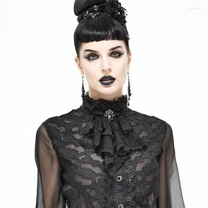 Fliegen Gothic Wunderschöne Mesh-Spitzenmuster-Diamant-Krawatte, Lätzchen, Druckknopf, Abschlussball, Bankett, Kleidungszubehör