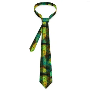 Strikjes Groene Dennenappels Stropdas Strepen Print Patroon Hals Vintage Cool Kraag Voor Volwassen Bruiloft Stropdas Accessoires