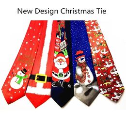 Pajaritas GUSLESON Diseño Corbata navideña 9 5 cm Estilo Corbatas de moda para hombre Festival Helloween Corbata de personaje de diseñador suave 231005