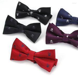 Pajaritas Halloween Skull Bowtie Hombres Corbata formal Fiesta de hombres Niños Corbata Camisa de vestir masculina Regalo