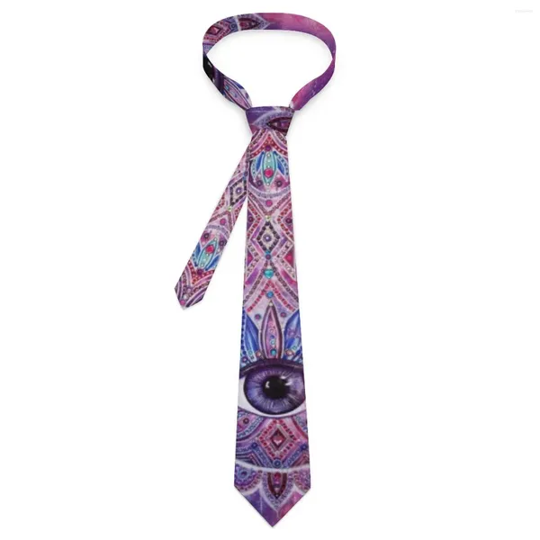 Pajaritas Hamsa Corbata de mano Retro Estampado floral Vintage Cuello fresco para unisex Adulto Ocio Cuello de calidad Accesorios de corbata personalizados