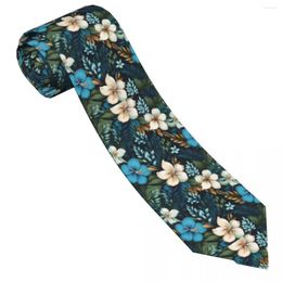 Nœuds papillons fleurs hawaïennes cravate belle impression tropicale imprimé cou vintage col cool hommes femmes accessoires de cravate de mariage