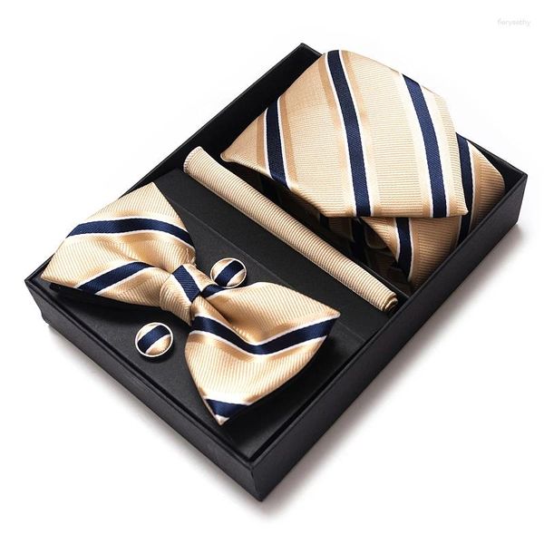 Bow Ties High Grade Festive Present Tie Mouchier de poche carrés de bouffée