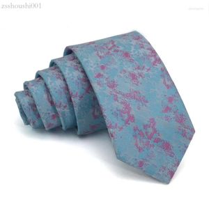 Bow Ties High Quality 2022 Brand Mens Tie Fashion Fashion Floral Print Floral Neck For Men Business Robe Suit Necktie Style coréen 7a6f