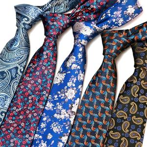 Bow Ties de haute qualité 7cm pour hommes Necktie Gravata Corbatas Neck Floral Floral Paisley Neckwear Men Business Party