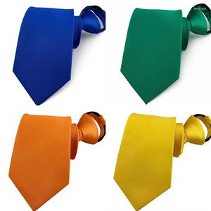 Noeuds papillon de haute qualité 8CM minimaliste couleur unie réglable fermeture éclair cravate pour bureau affaires mariage mode polyvalent Style cravate